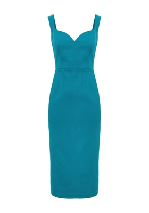 CuAnna SUSIE sweetheart-neck midi dress - Blue