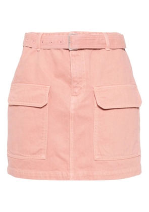Maison Kitsuné belted utility mini skirt - Pink