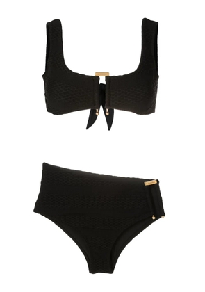 Amir Slama hardware-detailing textured bikini - Black