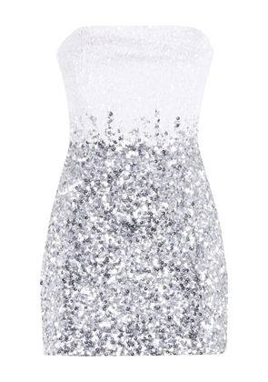 Retrofete Katalina sequin-embellished mini dress - White