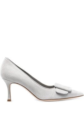 Manolo Blahnik Maysale buckle pumps - Grey