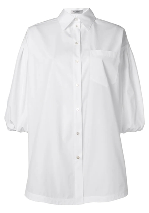 Valentino Garavani puff sleeve poplin shirt - White