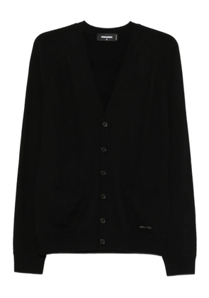DSQUARED2 V-neck buttoned cardigan - Black