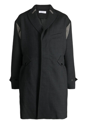 Kiko Kostadinov Solon single-breasted coat - Grey