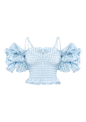 Sleeper checked blouse - Blue