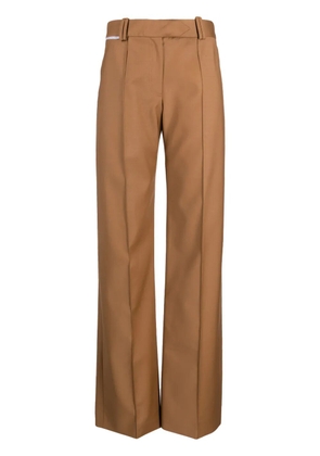 Aleksandre Akhalkatsishvili virgin wool straight-leg trousers - Brown