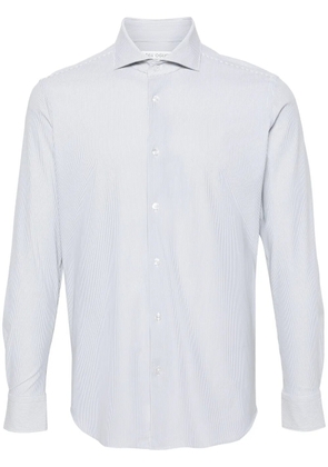 Dell'oglio striped spread-collar shirt - Grey