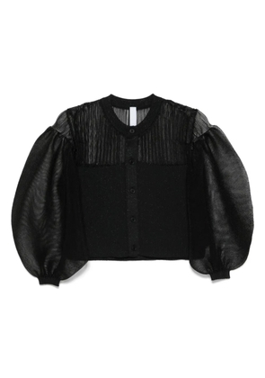 CFCL Fluted Lucent cardigan - Black