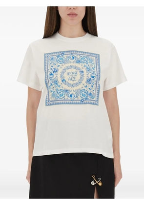 Versace square-print T-shirt - White