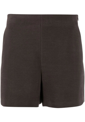 Valentino Garavani high-waisted knitted shorts - Brown