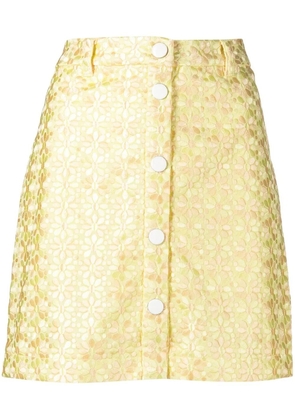 STAUD Vallis mini skirt - Yellow