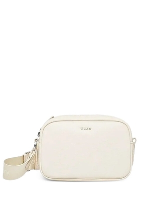HUGO logo-plaque cross-body bag - Neutrals