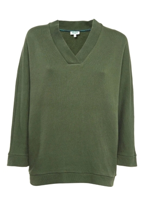 Kenzo Pre-Owned ribbed V-neck sweatshirt - Green