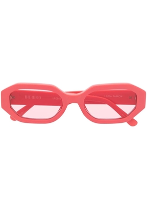 Linda Farrow x The Attico Irene oval-frame sunglasses - Pink