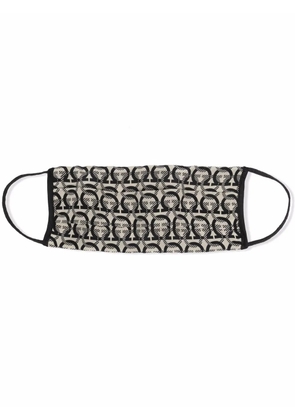 Ferragamo Gancini-print face mask - Neutrals