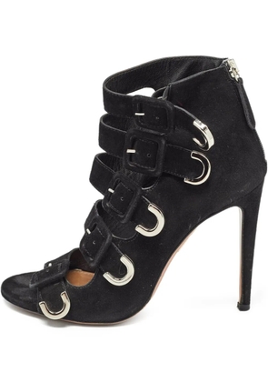 Aquazzura x Claudia Schiffer pre-owned 110mm Vendome strappy sandals - Black