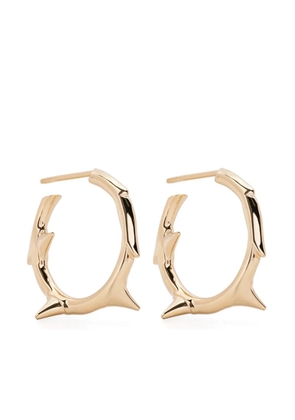 Shaun Leane small Rose Thorn hoop earrings - Gold