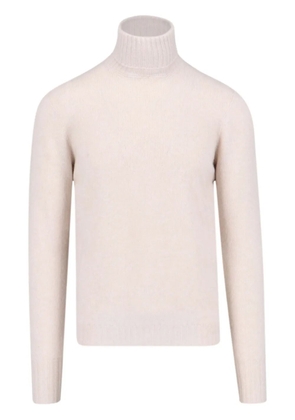 Drumohr roll-neck cashmere sweater - Neutrals