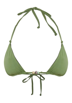 Bond-eye Indi reversible triangle bikini top - Black