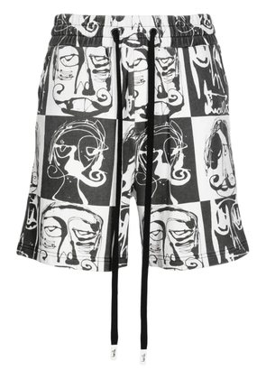 Haculla This Is Chess checked track shorts - Black