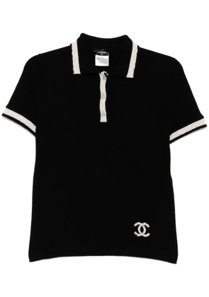 CHANEL Pre-Owned 2004 short-sleeved sweater - Black