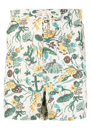 Polo Ralph Lauren leaf-print swim shorts - Neutrals