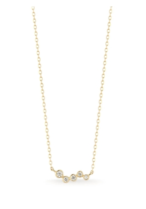 Mateo 14kt yellow gold Mini Wave diamond pendant necklace