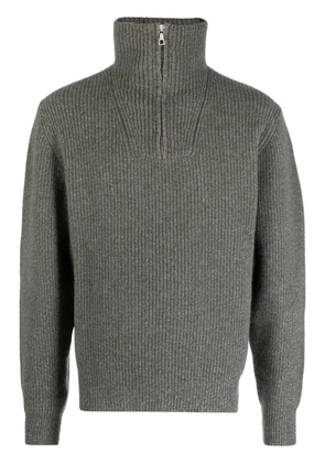 Officine Generale Tarek mock-neck jumper - Green