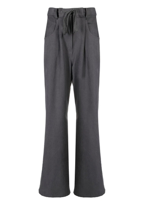 Goen.J drawstring straight-leg trousers - Grey