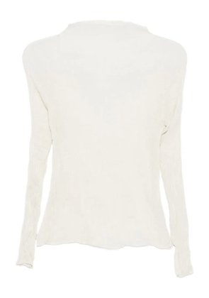 Issey Miyake semi-sheer blouse - Neutrals