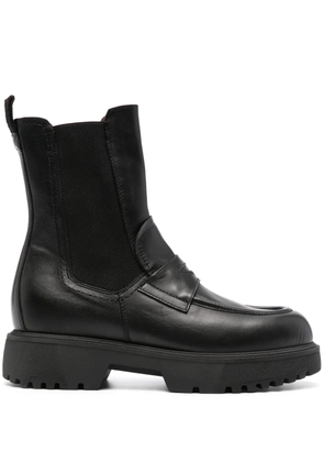 NeroGiardini calf-length leather boots - Black