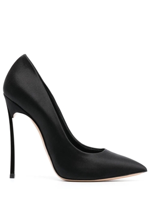 Casadei Blade Twenties 120mm satin pumps - Black