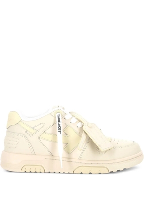 Off-White arrow leather sneakers - Neutrals
