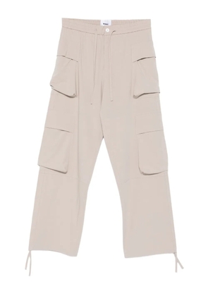 Bonsai drawstring-waist cargo trousers - Neutrals