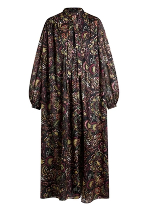 ETRO floral-print silk-blend dress - Black