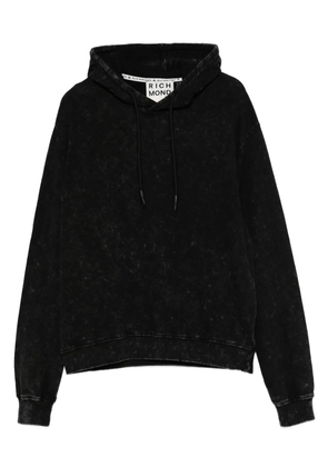 John Richmond acid-wash hoodie - Black