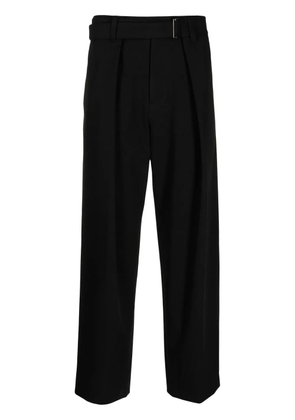 SONGZIO straight-leg belted trousers - Black