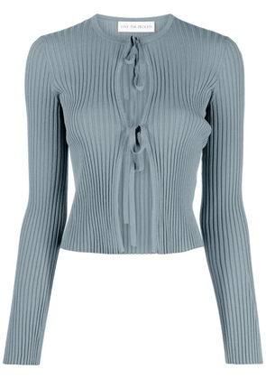 Live The Process Juno wide-ribbed cardigan - Blue