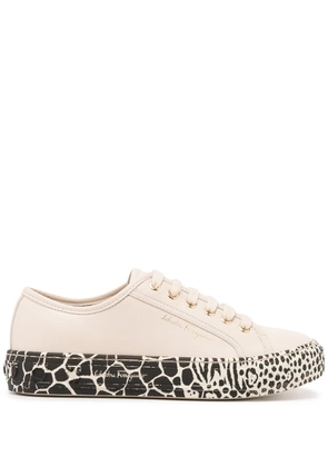 Ferragamo Gancini printed-sole sneakers - Neutrals