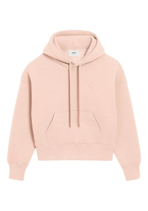 AMI Paris Ami De Coeur cotton hoodie - Pink