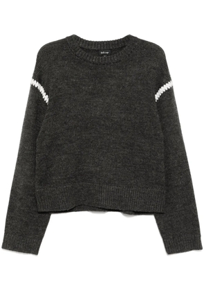 tout a coup contrast-trim sweatshirt - Black