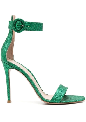 Gianvito Rossi Portofino 105mm glitter sandals - Green