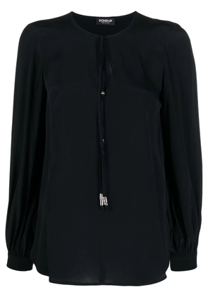 DONDUP keyhole-neck blouse - Black