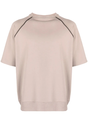 Alchemy raglan-sleeves cotton-blend T-shirt - Neutrals