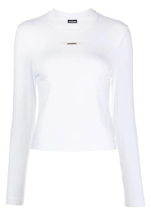 Jacquemus Le T-shirt Gros Grain top - White