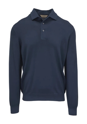 Gran Sasso long-sleeves polo shirt - Blue