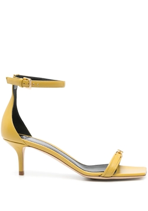 Elisabetta Franchi 65mm logo-plaque sandals - Yellow