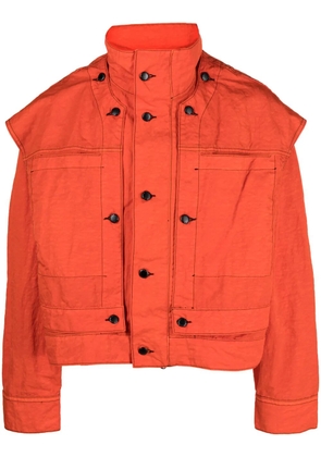 Eckhaus Latta Mobile high-neck oversized jacket - Orange