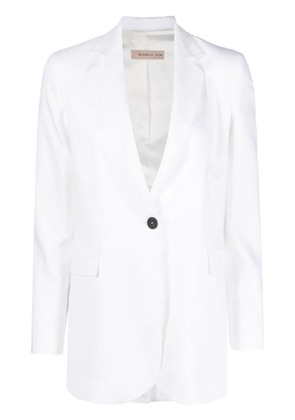 Blanca Vita single-breasted long-sleeve blazer - White