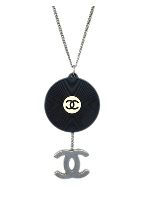 CHANEL Pre-Owned 2004 CC Record necklace - Silver
